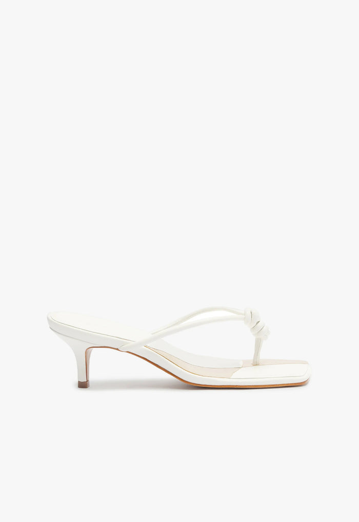 Poppy Sandal 5 White Leather - Schutz Shoes