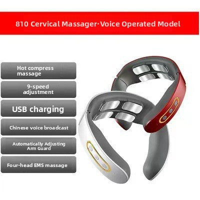 EN Version / 810 Rechargeable Heat Voice White 4-Head