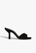 Posseni Suede Sandal 5 Black Suede - Schutz Shoes