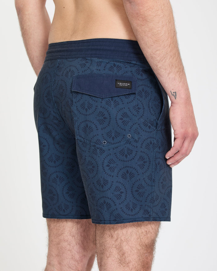 Psych Cotton Stoney 17" Boardshort - Midnight Blue