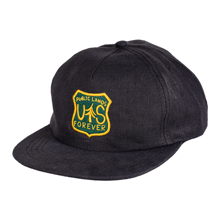 Public Lands Forever 100% Hemp Strapback | Black