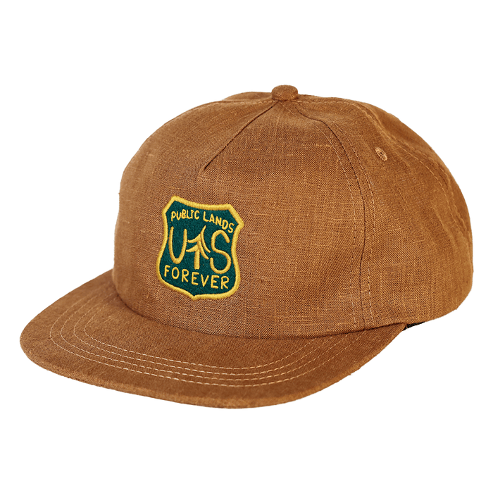 Public Lands Forever 100% Hemp Strapback | Brown