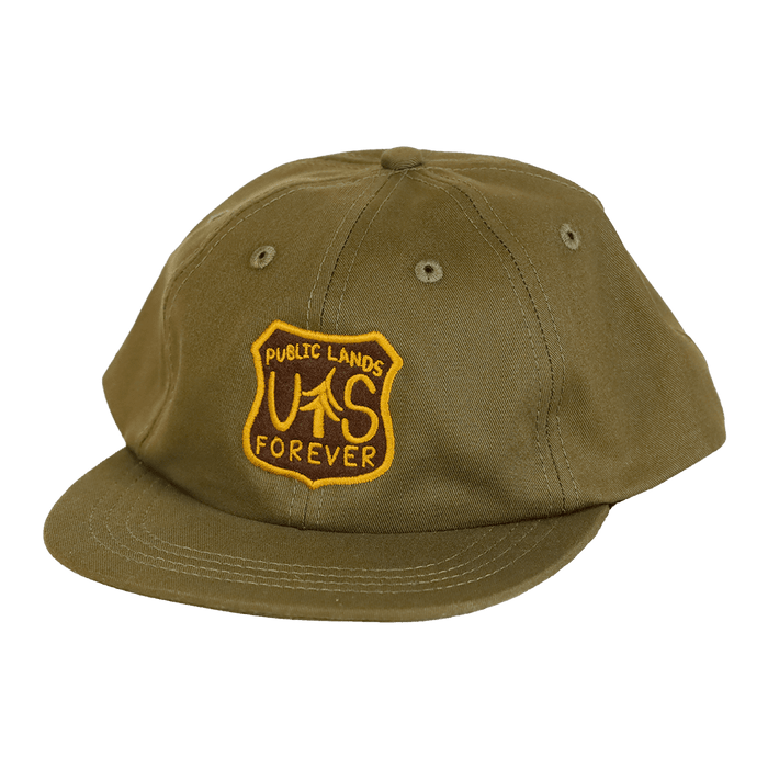 Public Lands Forever 100% Organic Cotton Dad Hat | Olive