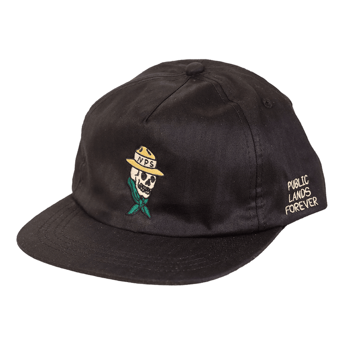 Public Lands Forever DryTek Waxed Herringbone Strapback | Black
