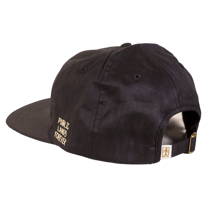 Public Lands Forever DryTek Waxed Herringbone Strapback | Black