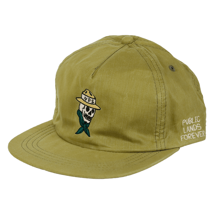 Public Lands Forever DryTek Waxed Herringbone Strapback | Seaweed