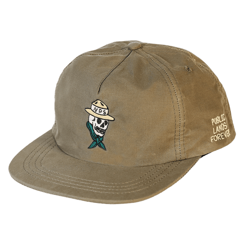 "Public Lands Forever" DryTek Waxed Ripstop Strapback | Green