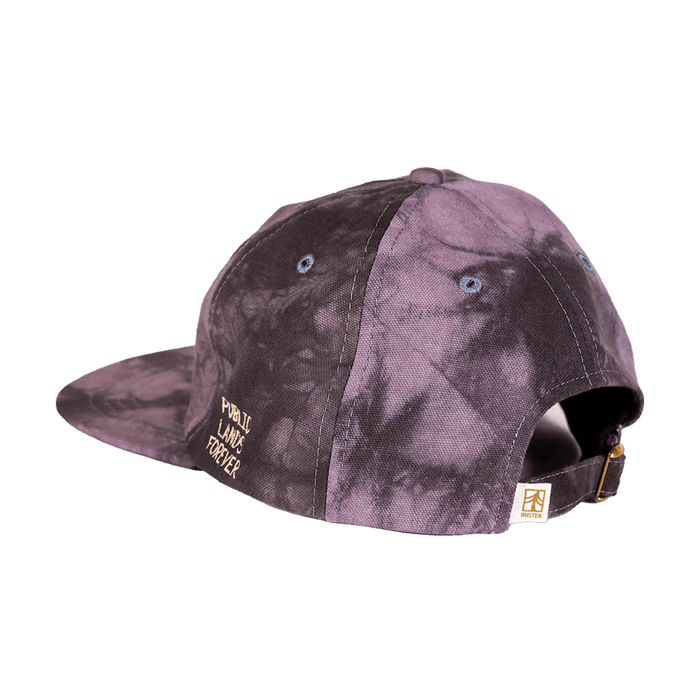 Public Lands Forever Shibori Strapback | Charcoal Purple/Black