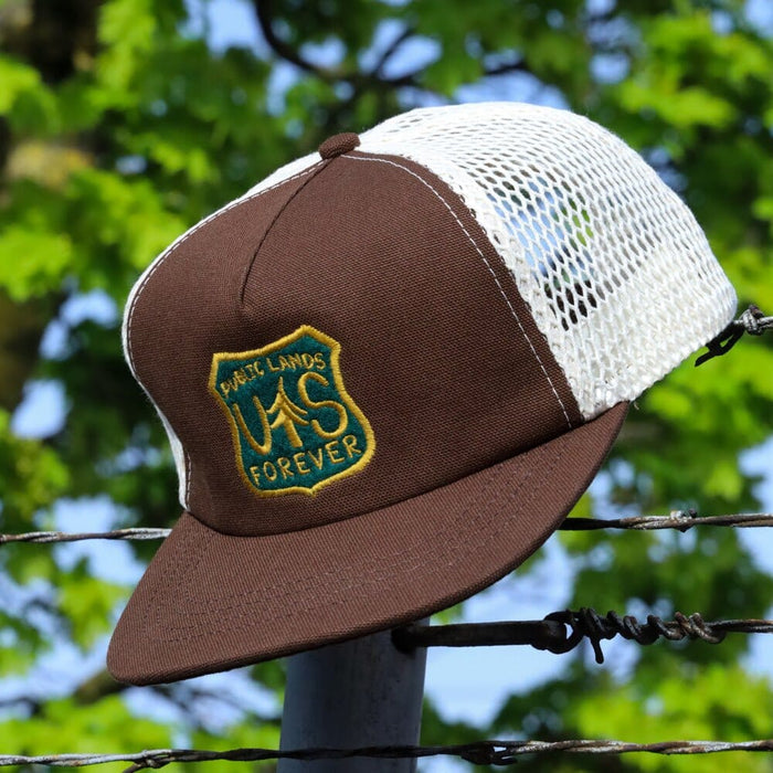 Public Lands Forever Trucker | Brown