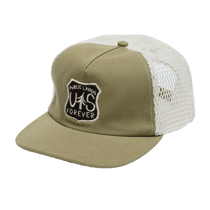 Public Lands Forever Trucker | Tan