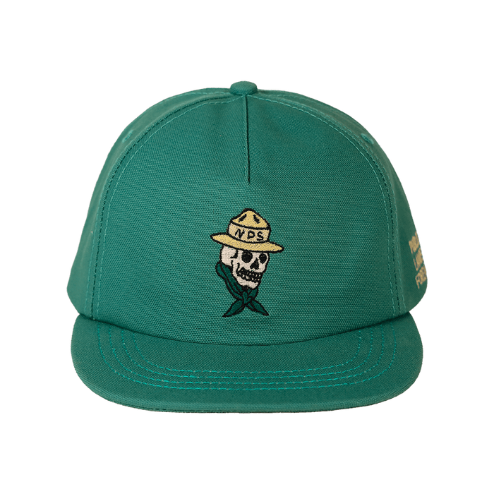 Public Lands Ranger 100% Organic Cotton Strapback | Emerald