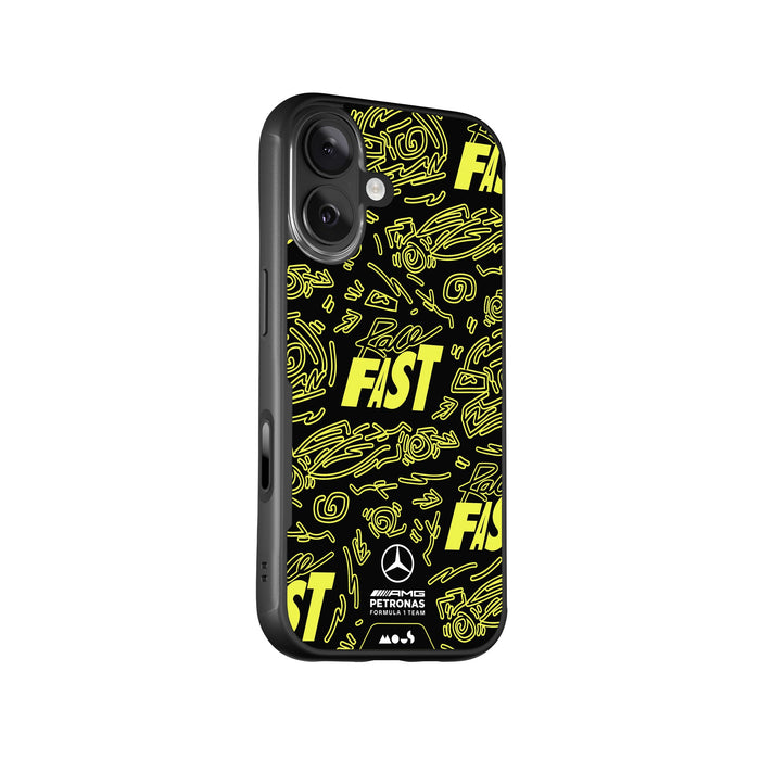 Race Day Lightning Protective Phone Case - Mercedes-AMG PETRONAS F1 Team MagSafe