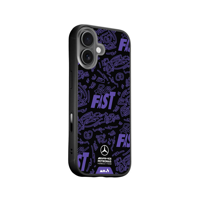 Race Day Violet Protective Phone Case - Mercedes-AMG PETRONAS F1 Team MagSafe