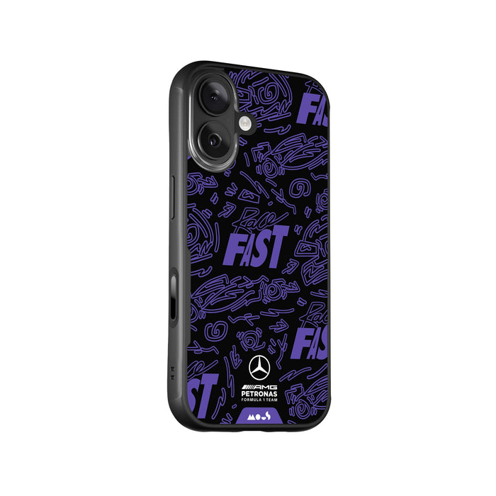 Race Day Violet Protective Phone Case - Mercedes-AMG PETRONAS F1 Team MagSafe