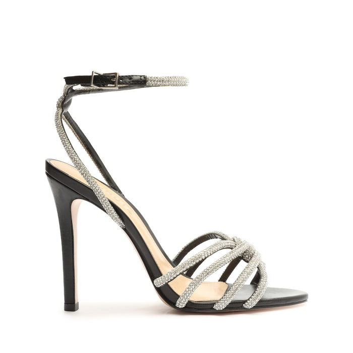 Rachel Glam Nappa Leather Sandal 5 Black Nappa Leather - Schutz Shoes
