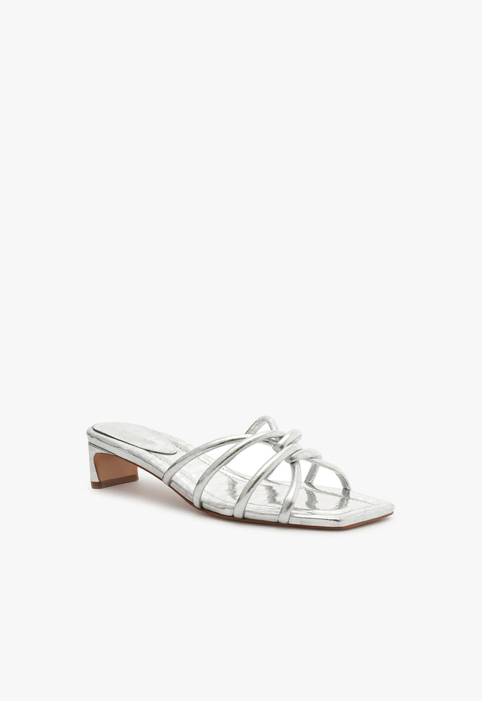 Rachel Mule Metallic Leather Sandal - Schutz Shoes