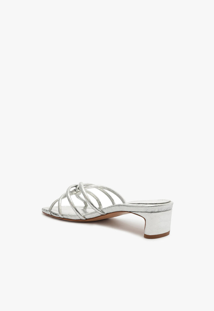 Rachel Mule Metallic Leather Sandal - Schutz Shoes
