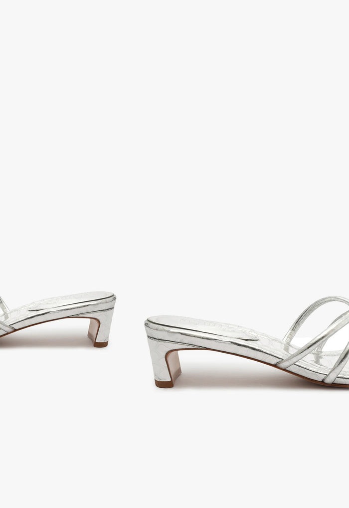 Rachel Mule Metallic Leather Sandal - Schutz Shoes