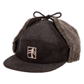Redmond Hemp Corduroy Sherpa Earflap Cap | Black