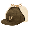 Redmond Hemp Corduroy Sherpa Earflap Cap | Green