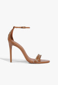 Rhea Sewing Sandal 5 Miele Leather - Schutz Shoes