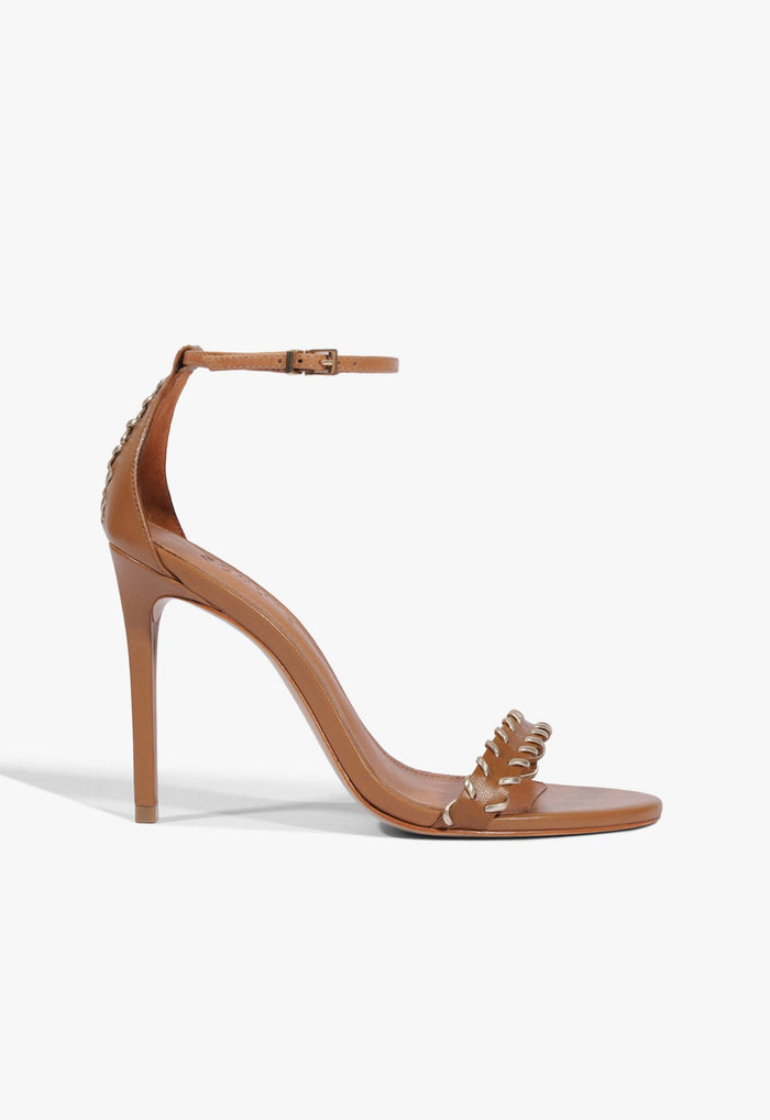 Rhea Sewing Sandal 5 Miele Leather - Schutz Shoes