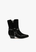 Rhiannon Suede Bootie 5 Black Suede - Schutz Shoes