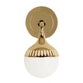 rio single sconce brass down - front view