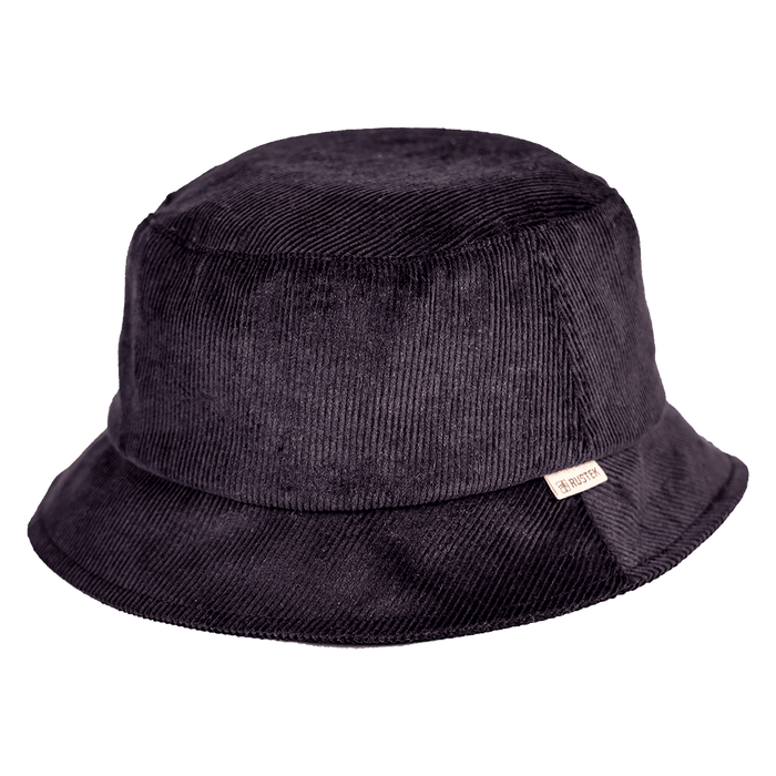 Rockaway Hemp Corduroy Bucket Hat | Black