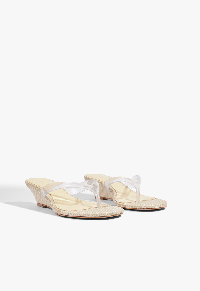 Roslyn Raffia Wedge Sandal - Schutz Shoes
