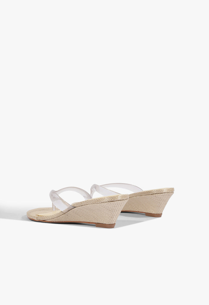 Roslyn Raffia Wedge Sandal - Schutz Shoes