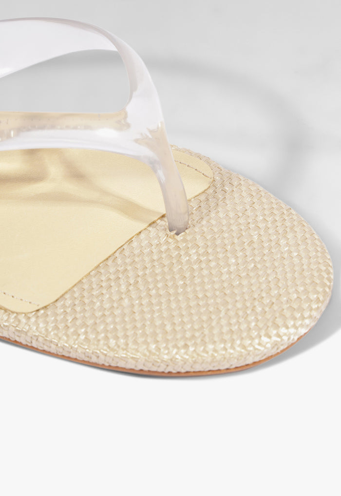 Roslyn Raffia Wedge Sandal - Schutz Shoes