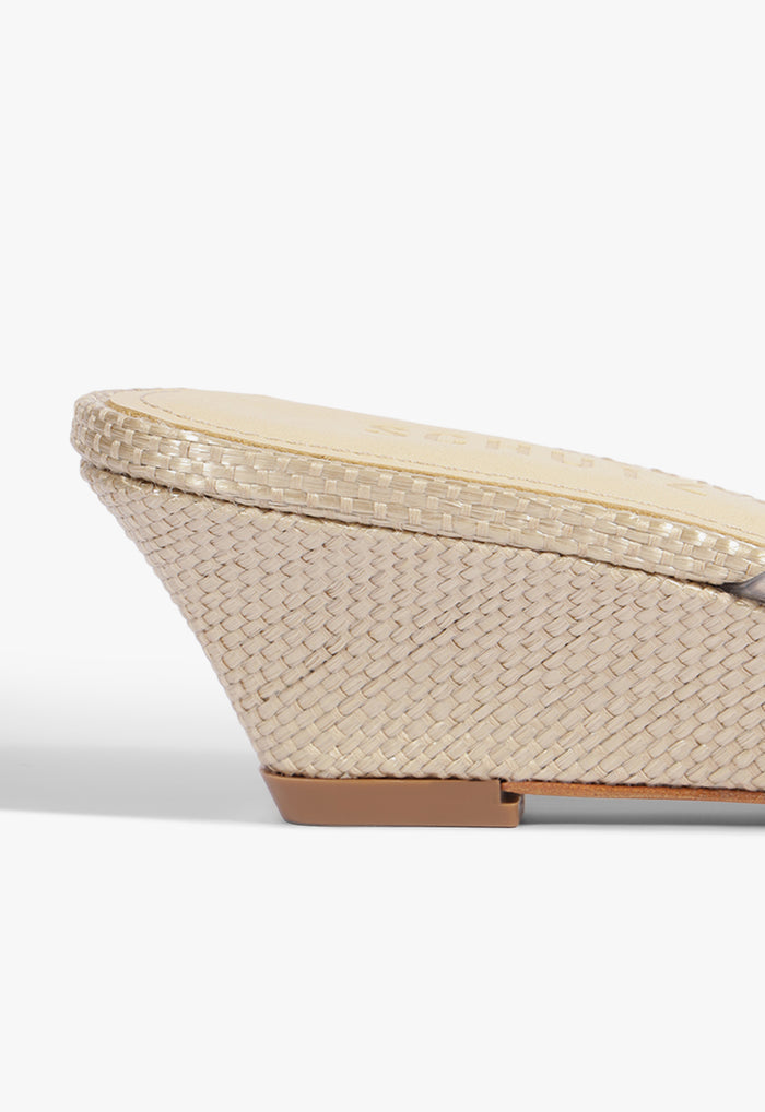Roslyn Raffia Wedge Sandal - Schutz Shoes