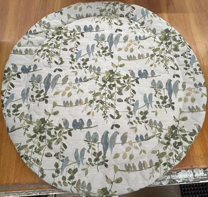 Soft Fms Dog Beds round dog bed with plush fabric and cushioned sides, designed for comfort and relaxation.