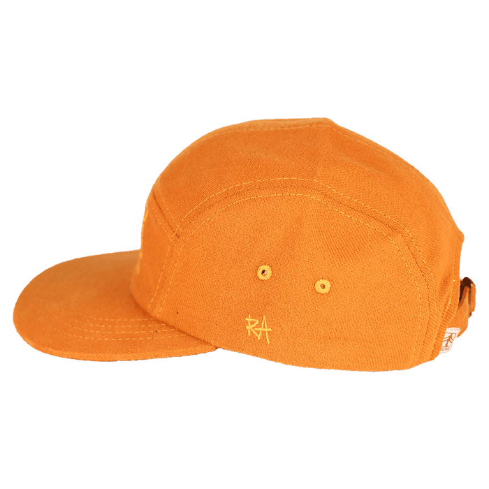 Run Wild Brushed Cotton Camp Cap | Orange
