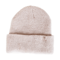 Rustek 100% Merino Wool Waffle Beanie | Cream