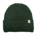 Rustek 100% Merino Wool Waffle Beanie | Green