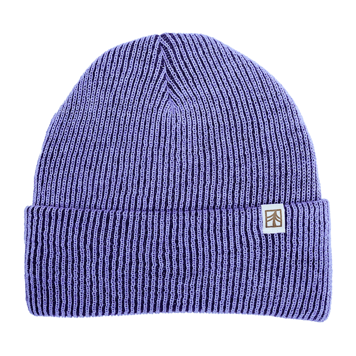 Rustek 100% Merino Wool Watch Cap | Lavender/Purple Stripe