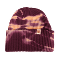 Rustek 100% Organic Cotton Beanie | Eggplant/Peach Tie Dye