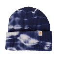 Rustek 100% Organic Cotton Beanie | Navy/Natural Tie Dye