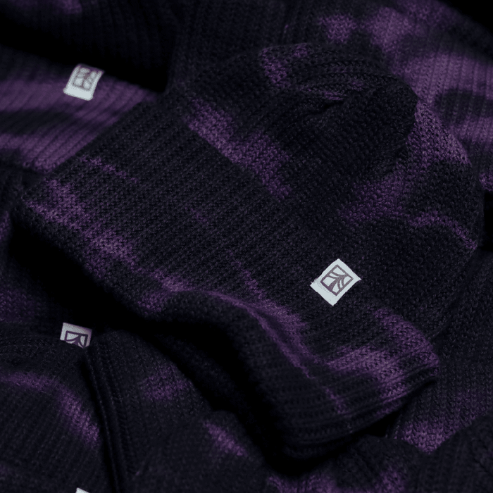 Rustek 100% Organic Cotton Beanie | Purple Smoke Tie Dye *** PRE-SALE STARTS SHIPPING 9/22/26 ***