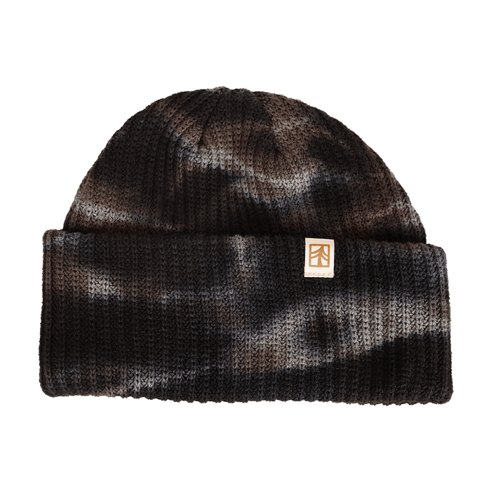 Rustek 100% Organic Cotton Beanie | Sage/Brown/Black Tie Dye
