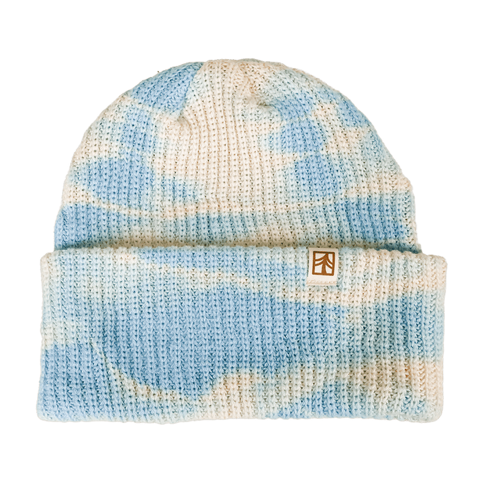 Rustek 100% Organic Cotton Beanie | Sky Tie Dye