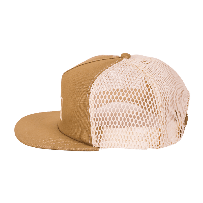 Rustek 100% Organic Cotton Trucker Cap | Tan