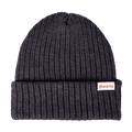 Rustek Double Rib 100% Merino Wool Beanie | Charcoal