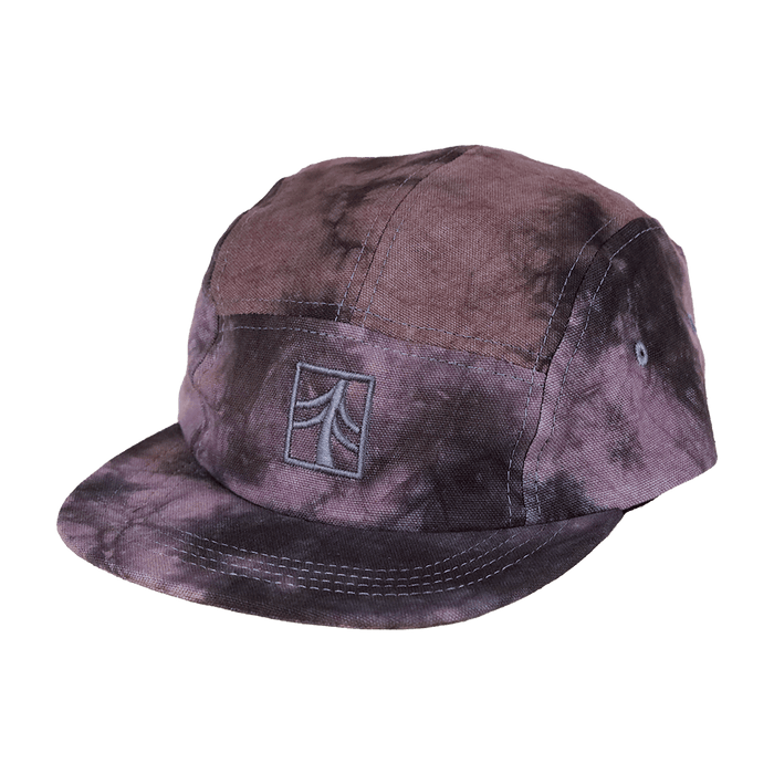 Rustek Shibori Camp Cap | Charcoal Purple/Black
