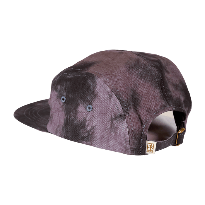 Rustek Shibori Camp Cap | Charcoal Purple/Black