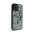 iPhone Magsafe Compatible Marbled Sage Green Clear Case Protective | iPhone 14 Pro,iPhone 14 Pro Max,iPhone 15 Pro,iPhone 15 Pro Max