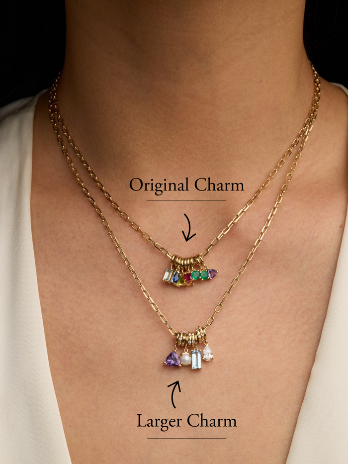 Sapphire Birthstone Charms Necklace