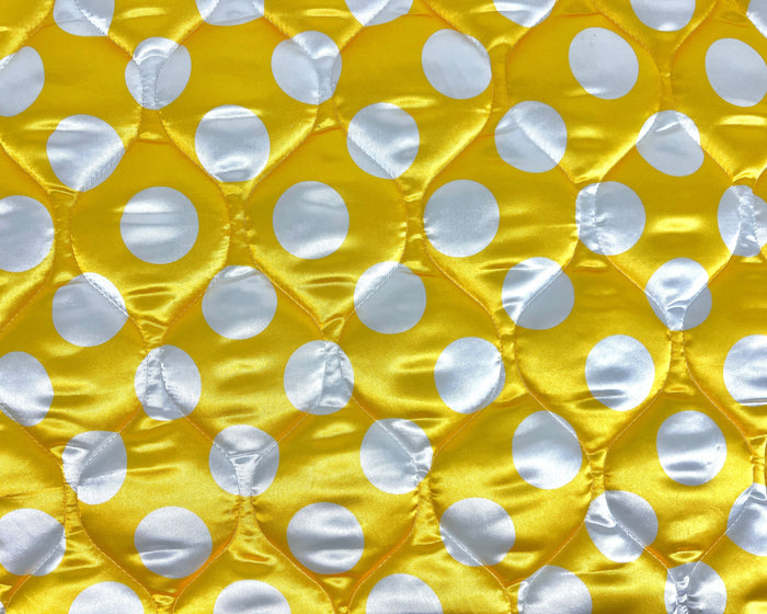 Yellow and White Polka Dots
